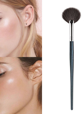 高光刷小号扇形刷面部提亮刷扁头拇指胭脂腮红刷子软毛正品一支装