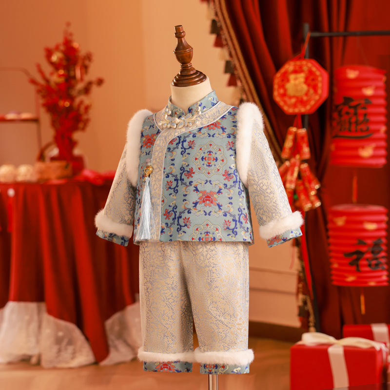 哥麦拉周岁礼服男宝宝拜年服冬季