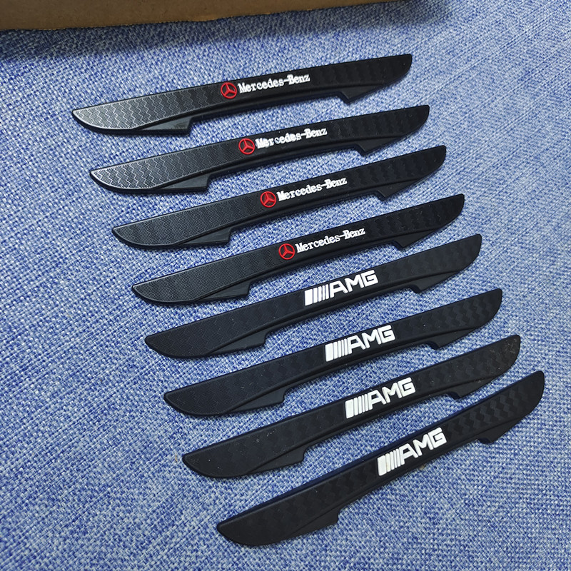 奔驰 宝马车门防撞条真碳纤维改装防刮蹭碰撞贴开门防撞贴胶条