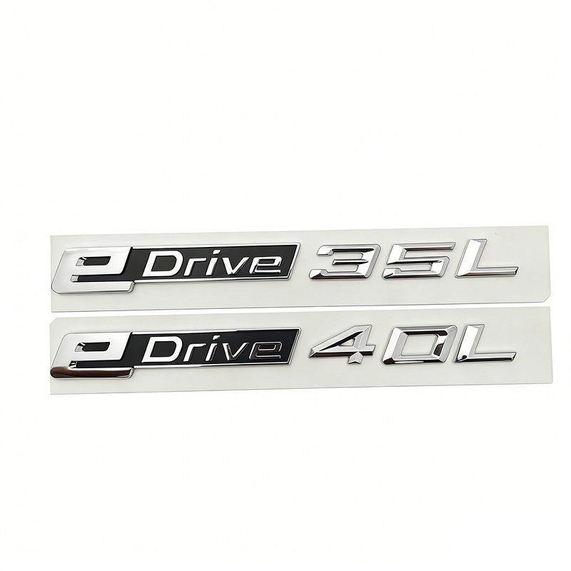 适用于新款宝马后尾标字标排量标eDrive35L eDrive40L改装车贴
