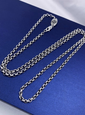 珍珠链O字链毛衣链925银