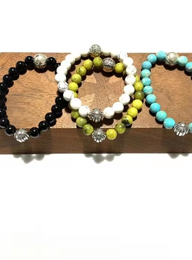 CH复古罗手链S925纯银十字花手串