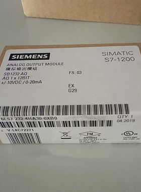 西门子 信号板模块 6ES7232-4HA30-0XB0 全新原装正品 现货