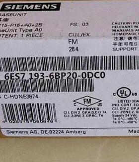 西门子-6ES7193-6BP20-0DC0 全新原装正品现货 PLC模块
