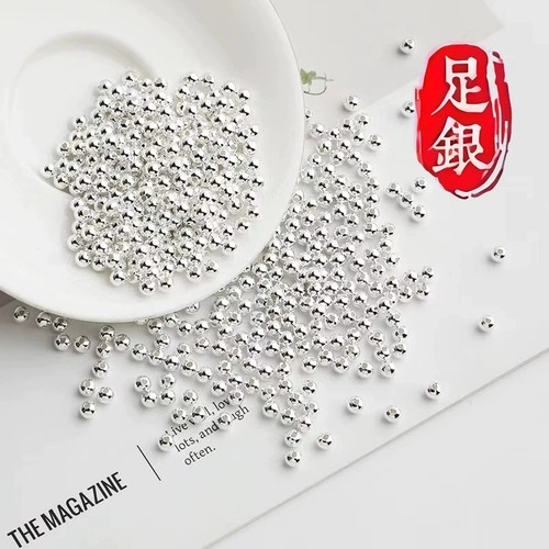 999足银纯银珠子DIY散珠