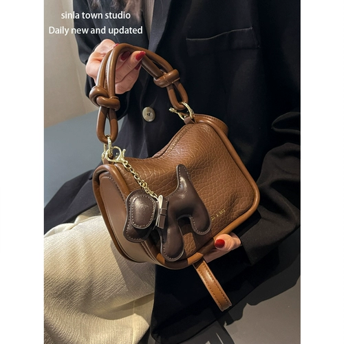 Небольшая небольшая сумка, сумка через плечо, демисезонная портативная сумка на одно плечо, барсетка, коллекция 2023