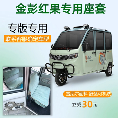 金彭红果电动三轮车专用座套坐垫