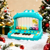 btoys比乐宝宝河马钢琴儿童初学音乐电子琴早教益智玩具新年礼物2