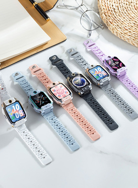 创意高级适用小天才电话手表Z10暗扣表带Z9少年版Z8A/Z8/Z7/Z7S/Z7A/Z6A/Z6pro硅胶运动儿童表带柔软男女