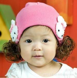 Knit hat woollen hat is cute with wig twin rabbit hat baby h|ruв категории Аксессуары, шляпа - от Buy2taobao.com для оказания профессиональной услуги покупки агента Taobao