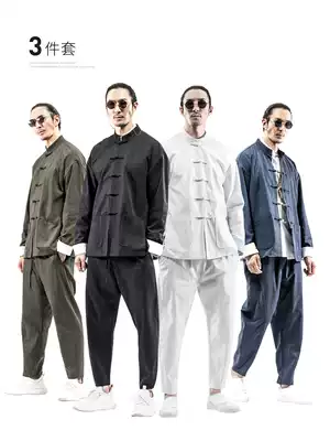 Zuo Du Tang suit men's suit New Year's Eve suit Chinese middle-aged coat Large size men's clothing plus fat increase Chinese style men's clothing