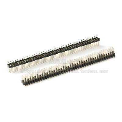 双排针 2*40P 间距2.54MM 贴片双排针 2X40PIN 表贴SMT镀金耐高温