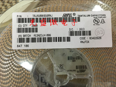 贴片钽电容 TAJA106K010RNJ 106A A型 3216 10V10UF 全新国产