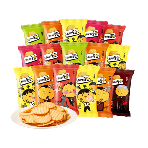 伟龙非油炸零食薯片散装囤货