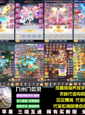 九州八荒录竖版修仙手游代金内购畅玩放置仙侠游戏安卓苹果