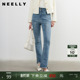 女显瘦慵懒长裤 NEELLY纳俪商场同款 百搭微喇裤 复古修身 春秋新款
