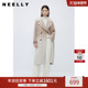 中长款 NEELLY纳俪商场同款 纯色渐变双面呢大衣女冬季 气质通勤外套