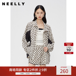 花夹克薄外套百搭短裤 NEELLY纳俪商场同款 女秋款 套装 休闲宽松时尚