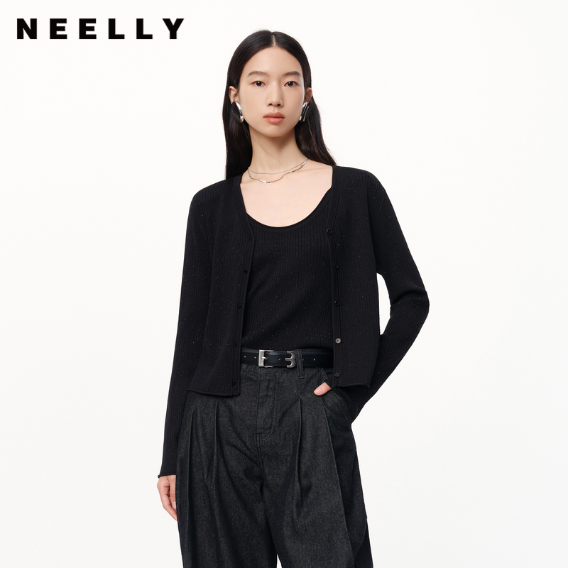 NEELLY商场同款两件套针织衫