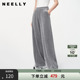 女针织长裤 运动风高腰显瘦休闲裤 商场同款 NEELLY纳俪春秋新款