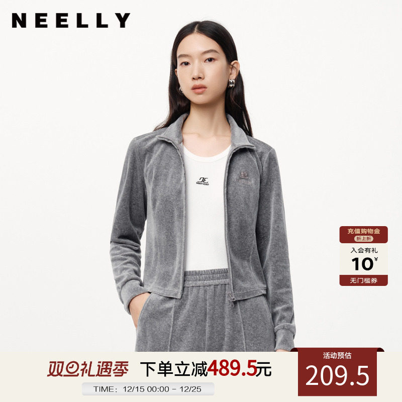 NEELLY纳俪正肩显瘦短外套女
