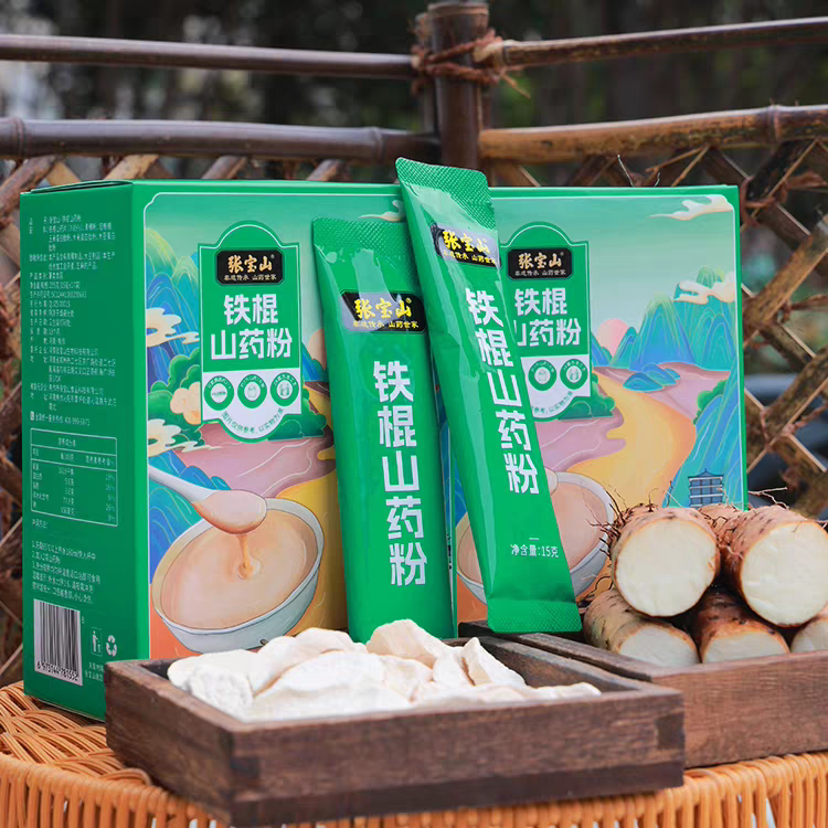 张宝山铁棍山药粉255g/盒(17条)