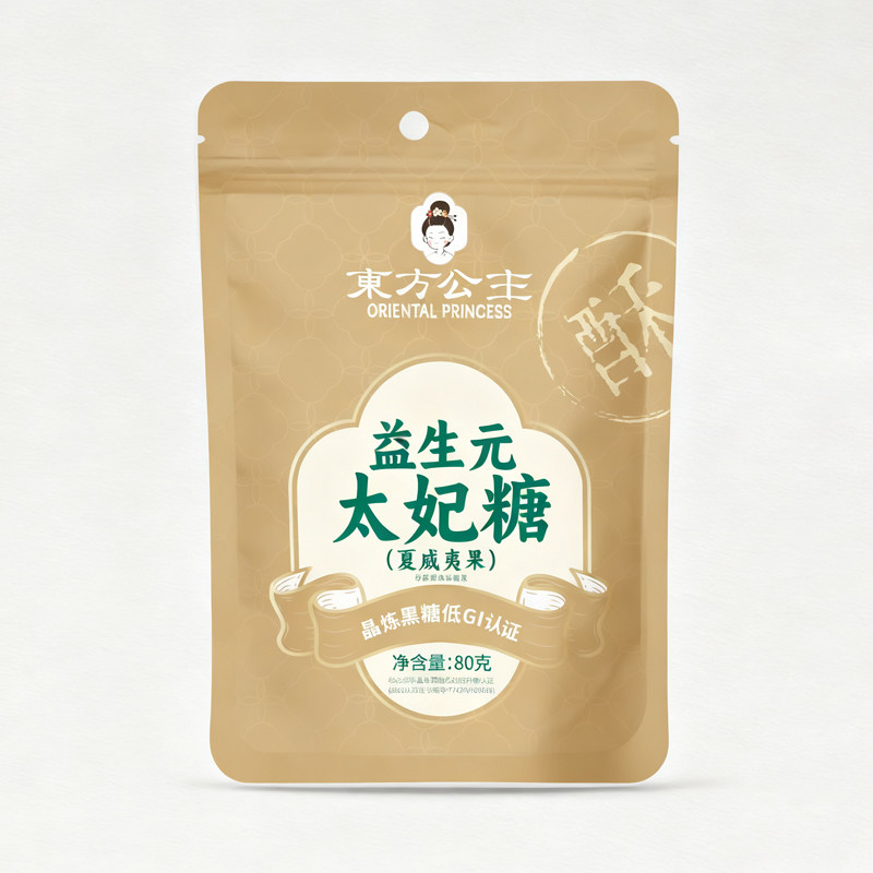 东方公主益生元太妃糖夏威夷果味80g/袋杏仁味 花生味
