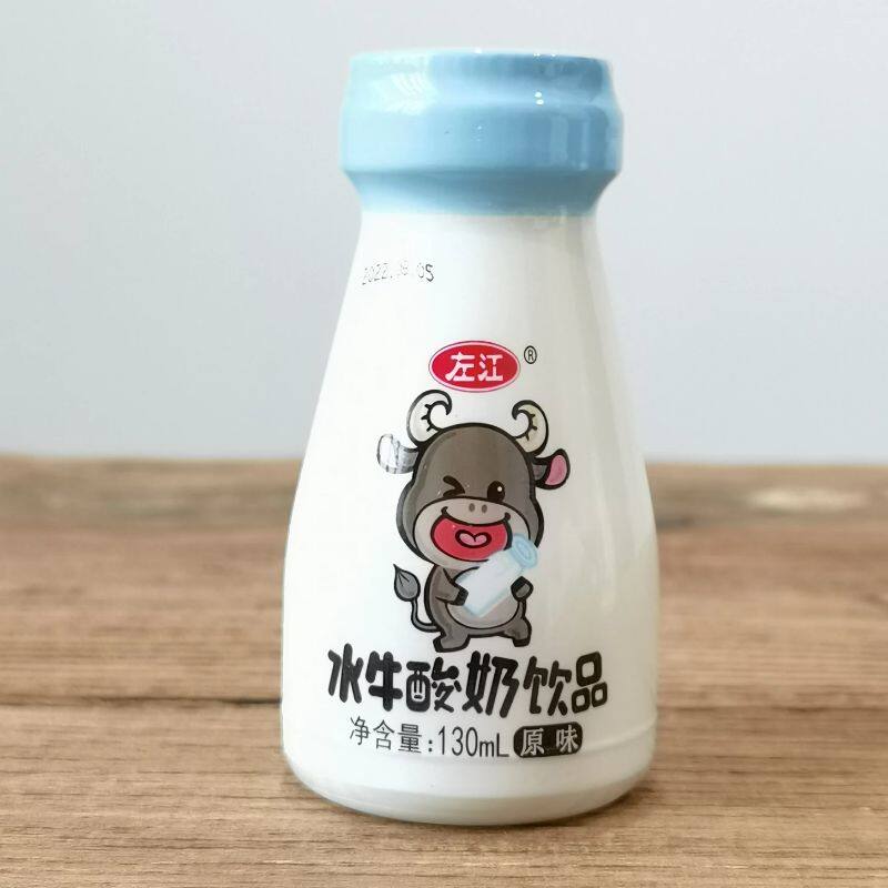 左江水牛饮品酸奶日期新鲜口感酸甜正品保证原味130ml*10瓶罐装