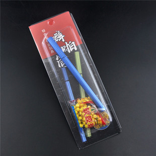 铝合金噼啪筒连发8090怀旧儿童玩具竹筒软弹枪仿竹子工艺声音很大