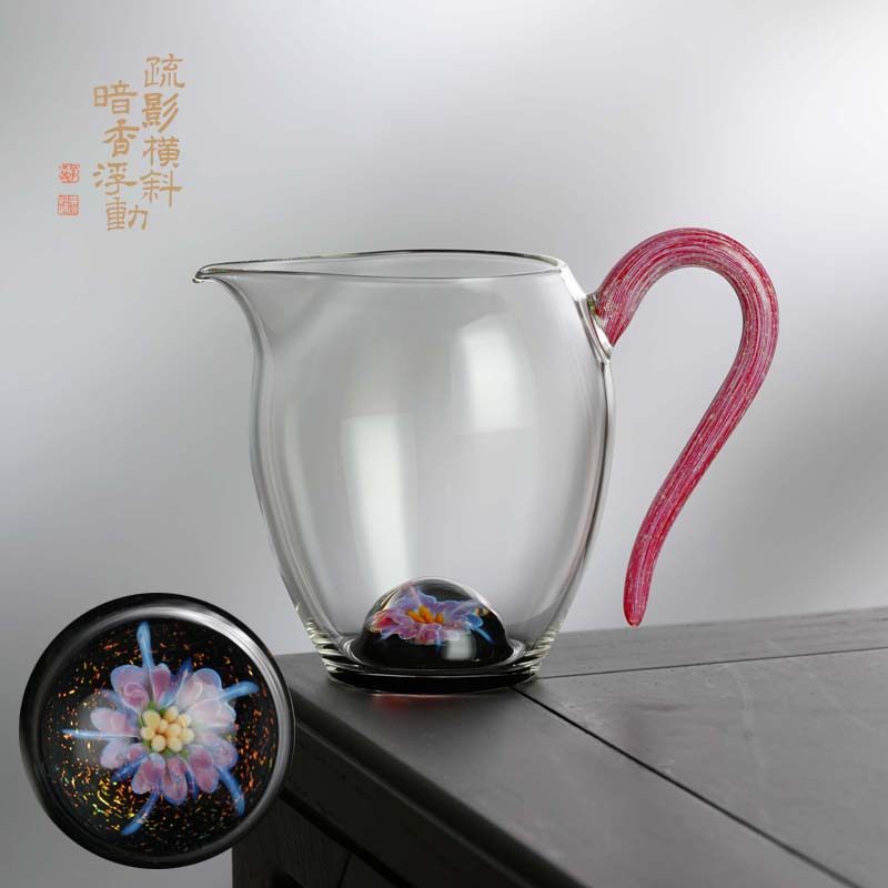 暗香疏影/璀璨花语/郁文匀杯高硼硅玻璃公道杯分茶器茶海家用300m,餐饮具,公道杯,淘宝优惠券,粉丝福利购,淘宝优惠卷