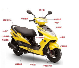 新日飞驰2代电动车外壳奥通佳鹰大环聚英 奥龙精英/迅鹰电动车壳