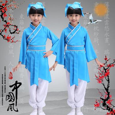 正品男女弟童书童出演服儿童舞蹈子规国服学服幼儿园三字经汉服表