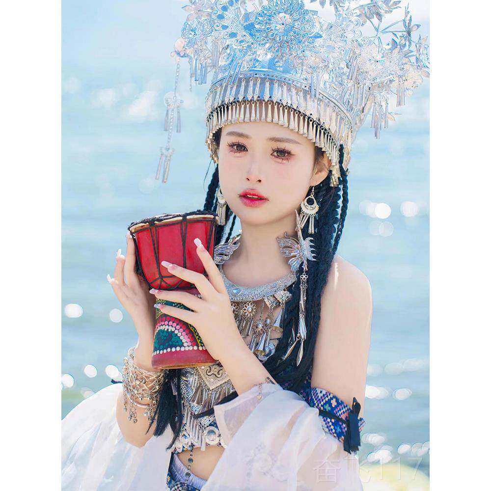 正品苗演疆服装少数民家民族出服湘西土族少女服饰苗寨族风旅拍摄