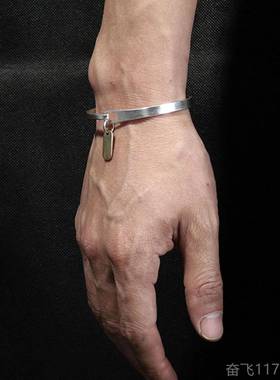 正品银Vixto和rm?Laffi纯手工手炼90纯手炼9原创简单设计中性多功