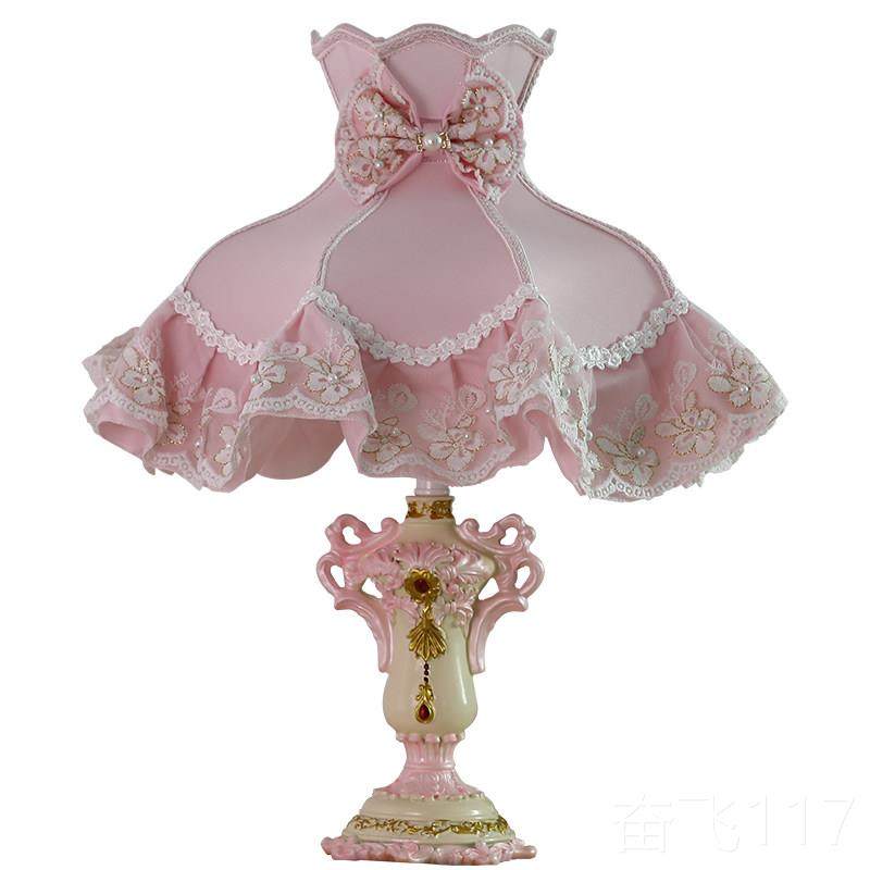 正品欧式卧室台i创ns奢少女床头灯结婚礼物婚房意复古公主灯小华