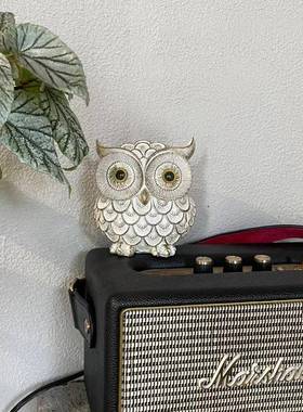 正品工位情绪稳定器猫头鹰摆 公桌面客招财办工位装饰高级件感家