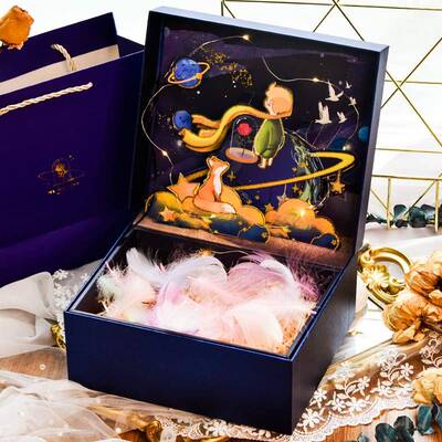 正品礼盒空盒生男生款礼品盒包盒装大号盒日盒子立体高档情人节礼