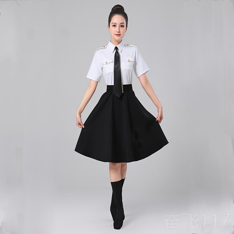 正品广军旅现代出服连衣裙舞蹈表演服装花场舞成人警服饰现货男演