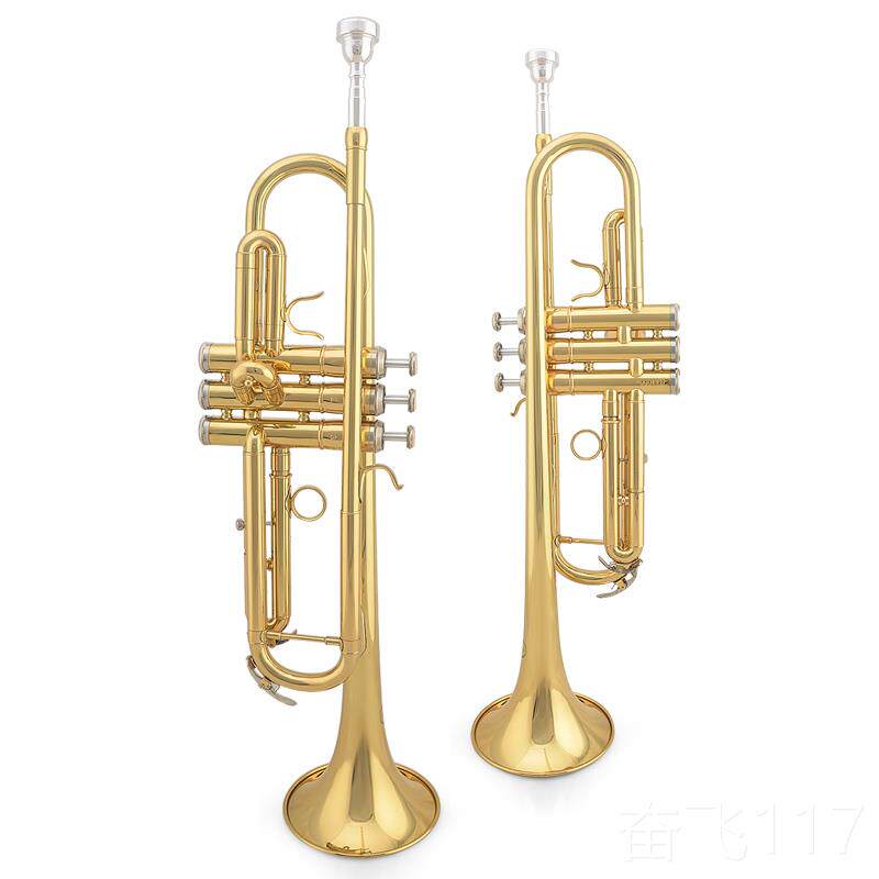 正品金音小号降B调初学儿童成人考级通用器JYT漆铜R-E10乐0G 金黄