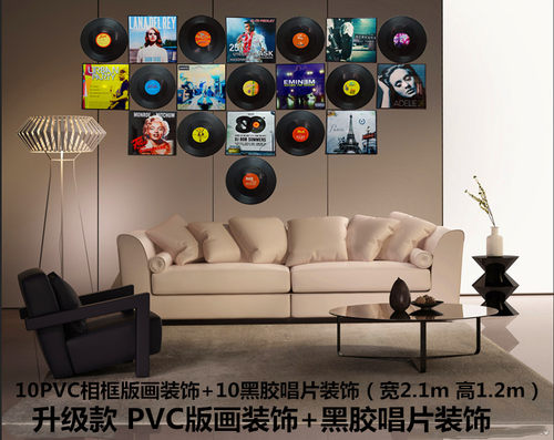 黑胶唱片PVC电影海报咖啡厅壁饰