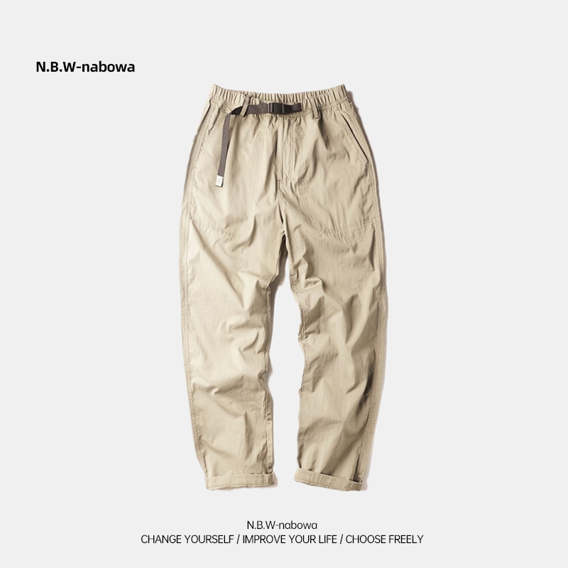 速干薄款美式休闲长裤阔腿工装裤