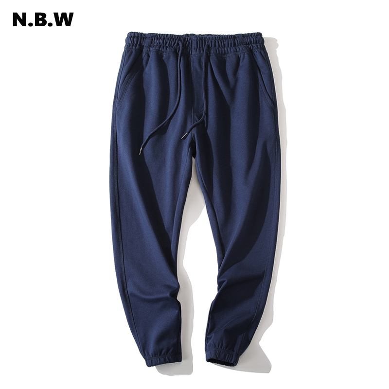 重磅卫裤直筒宽松休闲裤