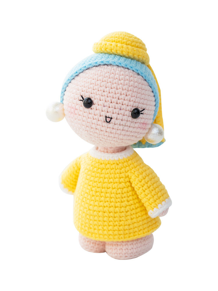 FAT KOMORI HAND-MADE BIG ARTIST DOLL DIY HANDMADE CROCHET BAG BAG WOOLEN BALL MILK COTTON MATERIAL BAG
