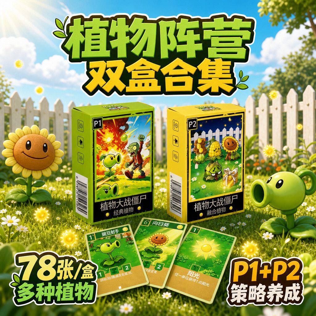 植物大战僵尸卡牌桌游对战策略后院争锋童年回忆爆款