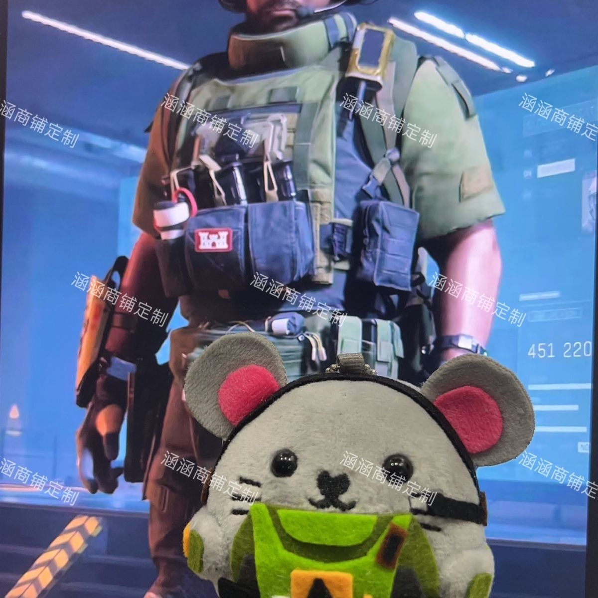 三角洲行动不织布挂件网红游戏玩偶儿童生日礼物手作挂件周边抽象