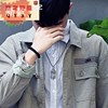 Nocardia Chaopai Necklace Trend Retro Pendant originality personality Titanium men and women student Lanyards sweater chain Accessories
