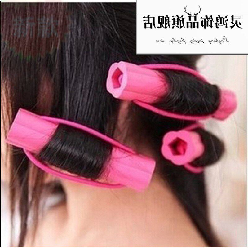 新款韩版编发器自粘卷发棒卷发器 盘发美发工具刘海发饰品发带发