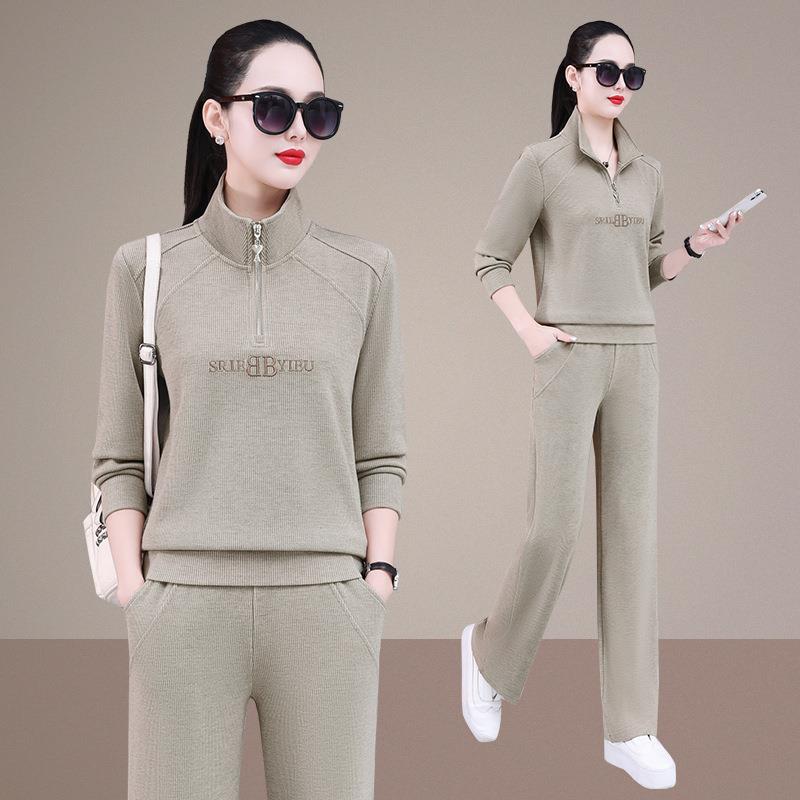 动2025新款女士10-3058闲休运装动套长袖长裤洋气运服卫衣外套棉