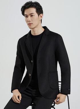 190-BB双纯面呢子男羊毛衣商务休大闲西服短款厂家直供色士西装外