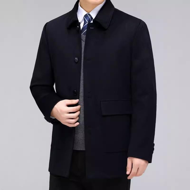 冬新秋款男士羊绒新大衣可拆缷羽绒内高胆档保暖外套男装2263-YY